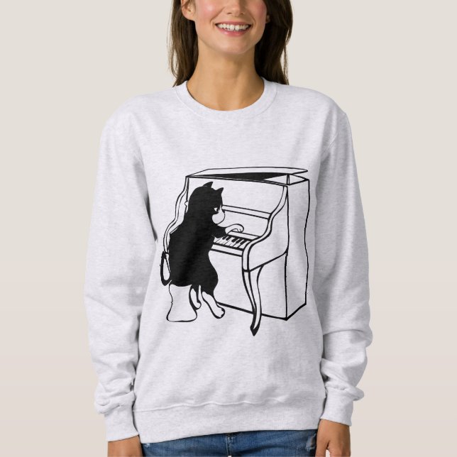 PIANO-KatzenT - Shirt (Vorderseite)