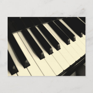 Piano Key Postcard Postkarte