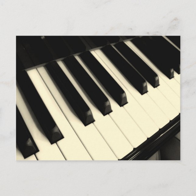 Piano Key Postcard Postkarte (Vorderseite)