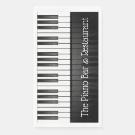Piano Keyboard Design Gasttuch Napkins Serviette