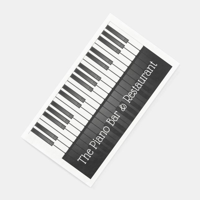 Piano Keyboard Design Gasttuch Napkins Serviette (Ecke)