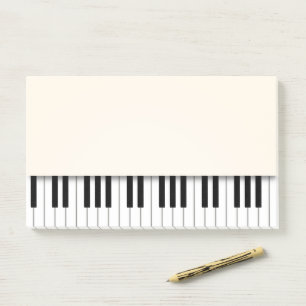 Piano Keyboard Fun Ivory Musiknoten Post-it Klebezettel