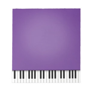Piano Keyboard Fun Lila 5,5 x 6 Musik Notizblock