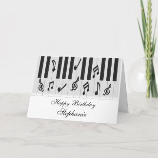 Piano Keyboard Geburtstag Karte