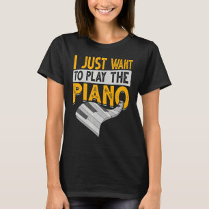 Piano Keyboard Klassische Musik Pianist Musiker T-Shirt
