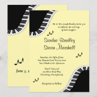 Piano Keyboard Music UAWG mit Menu Yellow