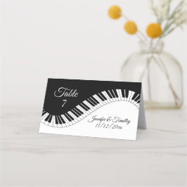 Piano Keyboard Names Einzeldatum Platzkarte