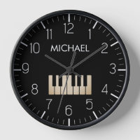 Piano Keyboard Personalisiert Musician's Black
