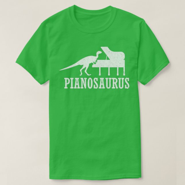 Piano Keyboard Pianosaurus T-Shirt (Design vorne)
