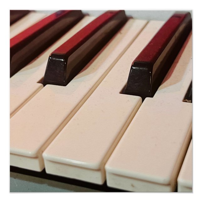 Piano-Keyboard-Poster Poster (Vorderseite)