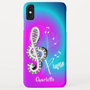 Piano Keyboard Treble Clef Musik Personalisiert Case-Mate iPhone Hülle