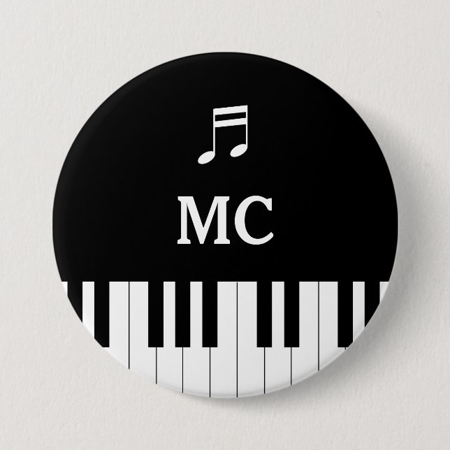 Piano Keyboard Wedding Button MC (Vorderseite)