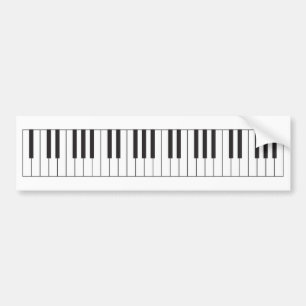 Piano Keys Autoaufkleber
