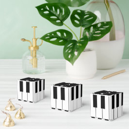 Piano Keys Black & White Party Geschenkschachtel