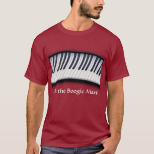 PIANO KEYS Boogie Man Fun Music Lover T - Shirt