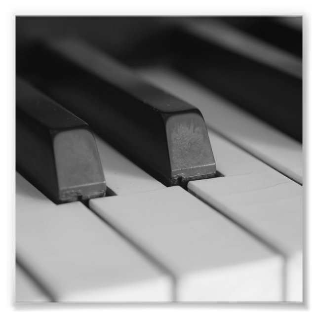 Piano Keys Closeup Fotodruck (Vorne)