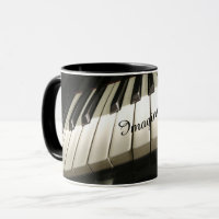 Piano Keys Coffee Tasse