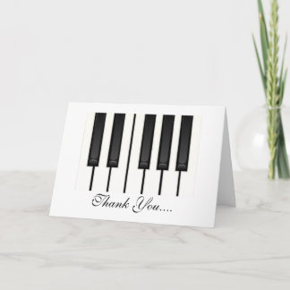 Piano Keys Dankeskarte
