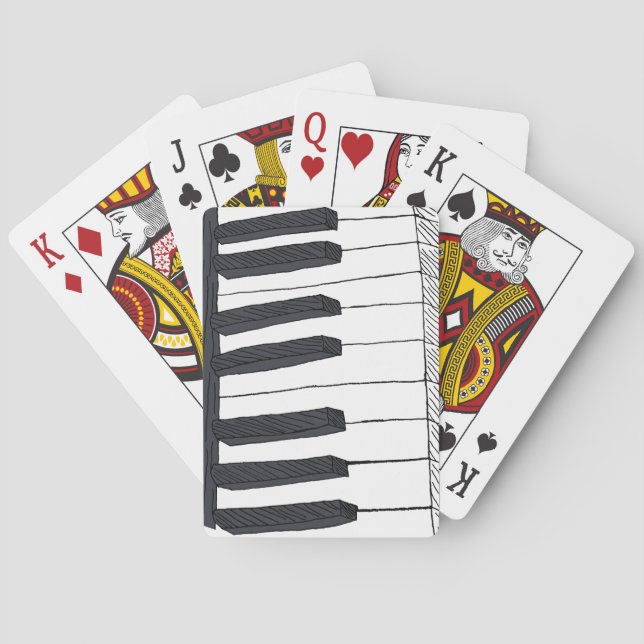 Piano Keys Deck Karten Spielkarten (Rückseite)