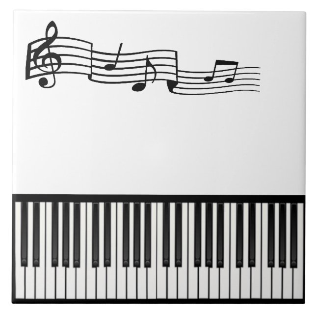 Piano Keys Fliese (Vorderseite)