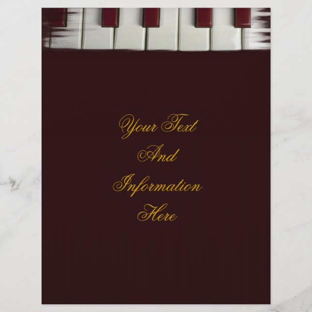 Piano Keys Flyer (Vorne)