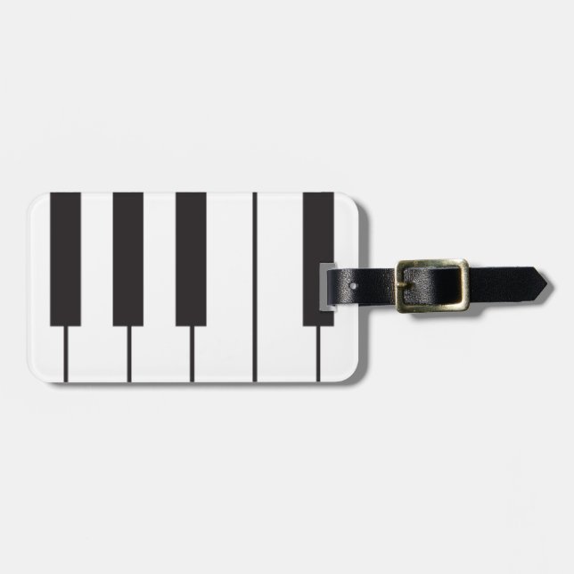 Piano Keys Gepäckanhänger (Vorderseite horizontal)