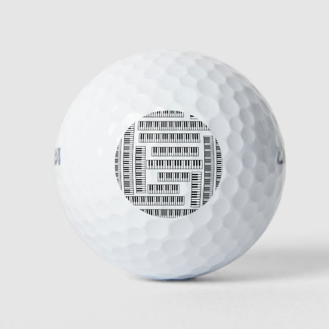 Piano Keys Golfball (Vorderseite)