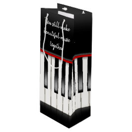 Piano Keys Jahrestag Geschenktüte Für Weinflaschen