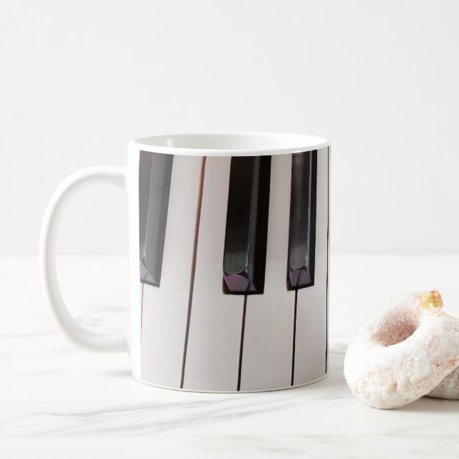 Piano Keys Kaffeetasse (Mit Donut)