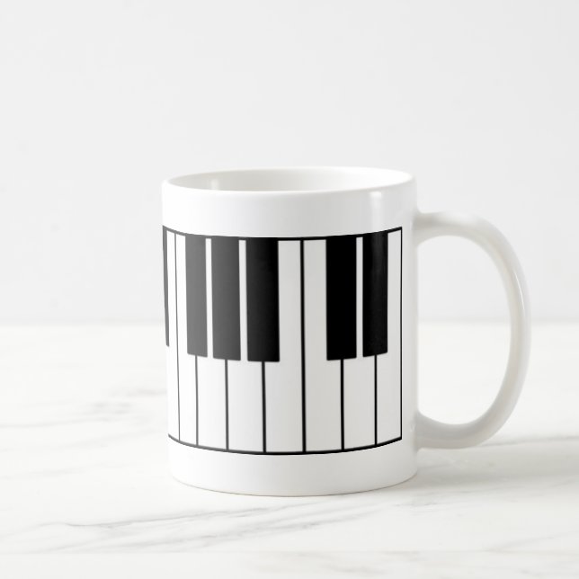 Piano Keys Kaffeetasse (Rechts)