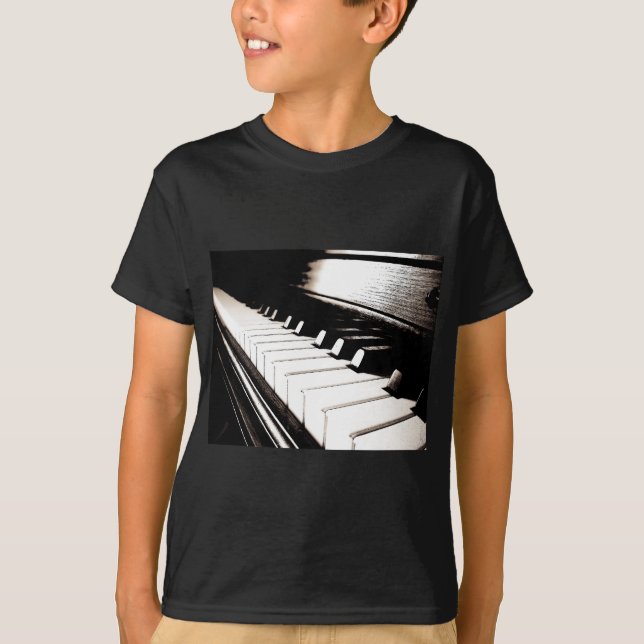 Piano Keys Macro T-Shirt (Vorderseite)