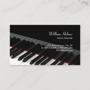Piano Keys Music Business Card Visitenkarte