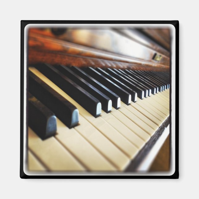 Piano Keys Music Gaben Square Kühlschrankmagnet Magnet (Vorne)