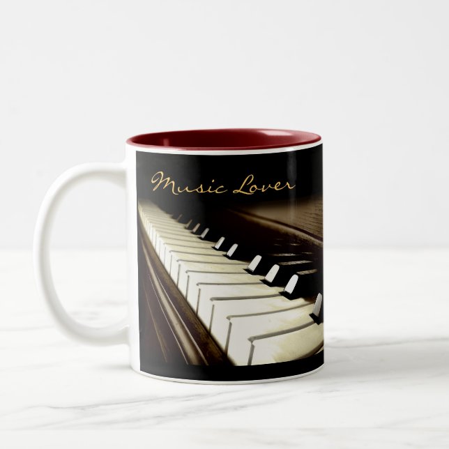 PIANO KEYS Music Lover Drinks Tasse (Links)