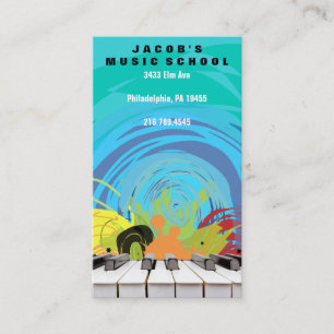 PIANO KEYS Musical Business Card Visitenkarte