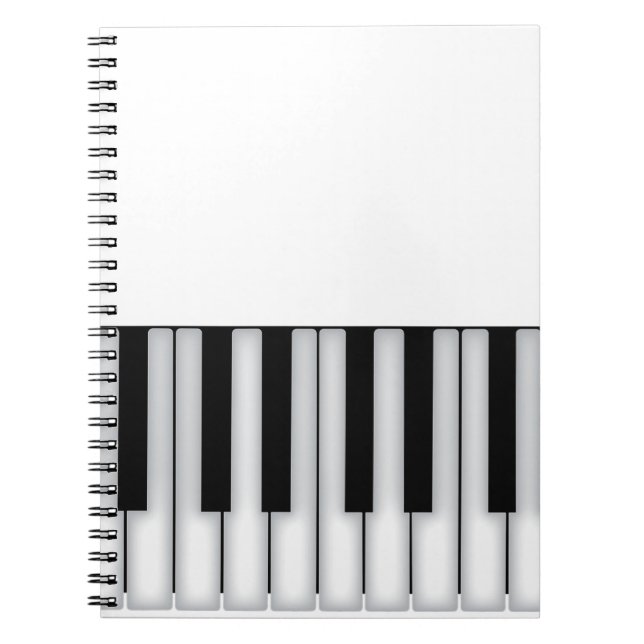 Piano Keys Notizblock (Vorderseite)