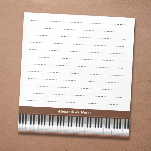 Piano Keys Notizblock (Piano Keys Notepad)