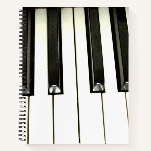 Piano Keys Notizbuch (Vorderseite)