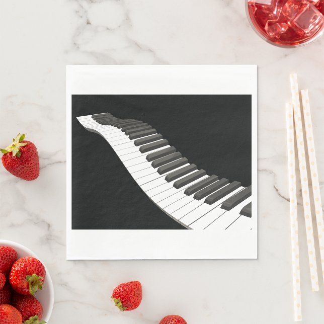 Piano Keys Paper Napkins Serviette (Von Creator hochgeladen)