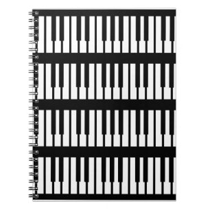 Piano Keys Pattern Notizblock