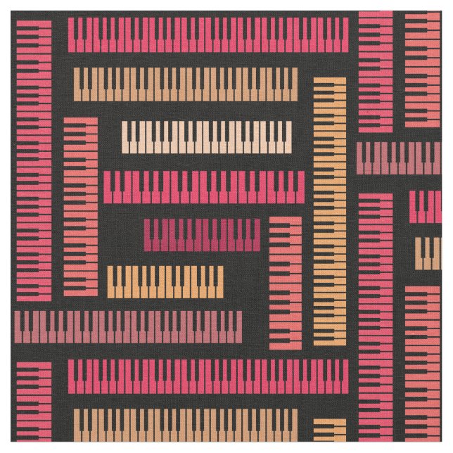 Piano Keys Pattern Stoff (Nahaufnahme)