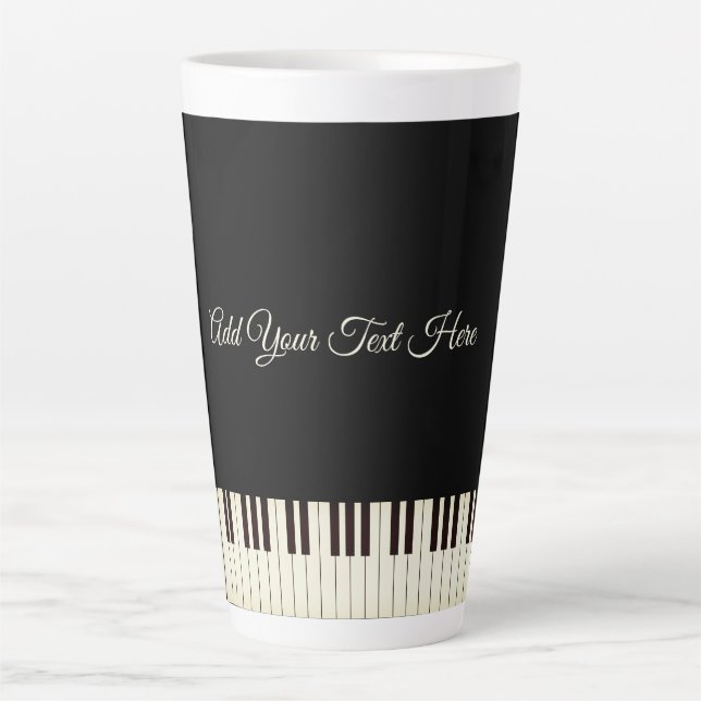Piano Keys Piano Milchtasse (Vorderseite)