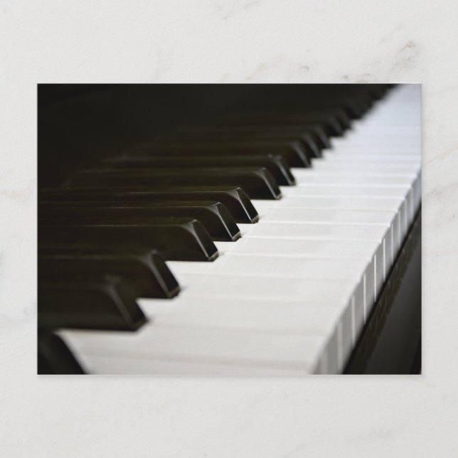 Piano Keys Postcard Postkarte (Vorderseite)