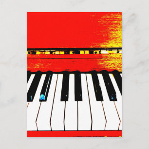 Piano Keys Postcard Postkarte