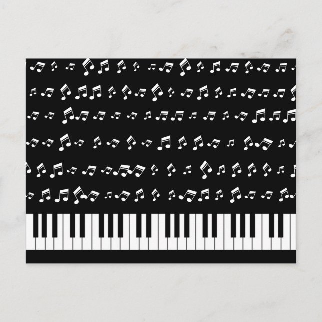 Piano Keys Postkarte (Vorderseite)