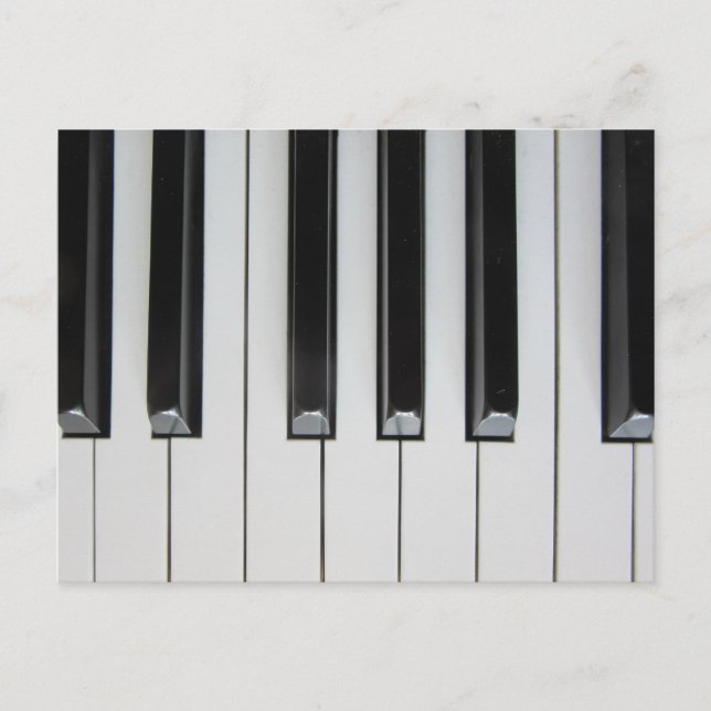 Piano Keys Postkarte (Vorderseite)