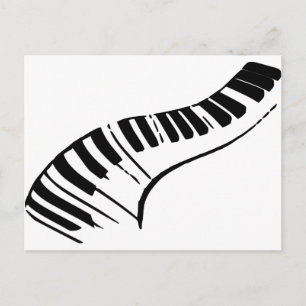 Piano Keys Postkarte