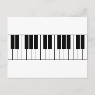Piano Keys Postkarte