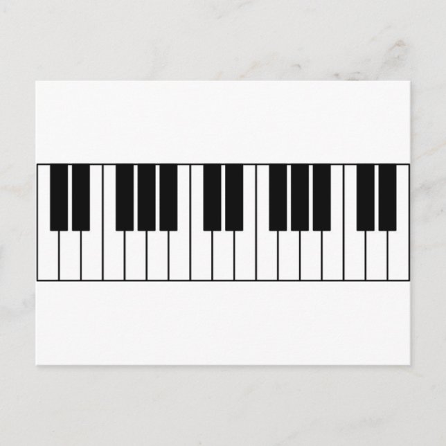 Piano Keys Postkarte (Vorderseite)