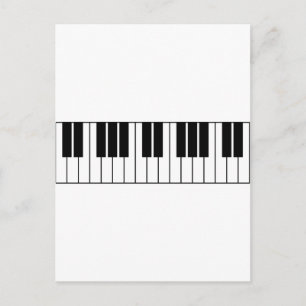 Piano Keys Postkarte